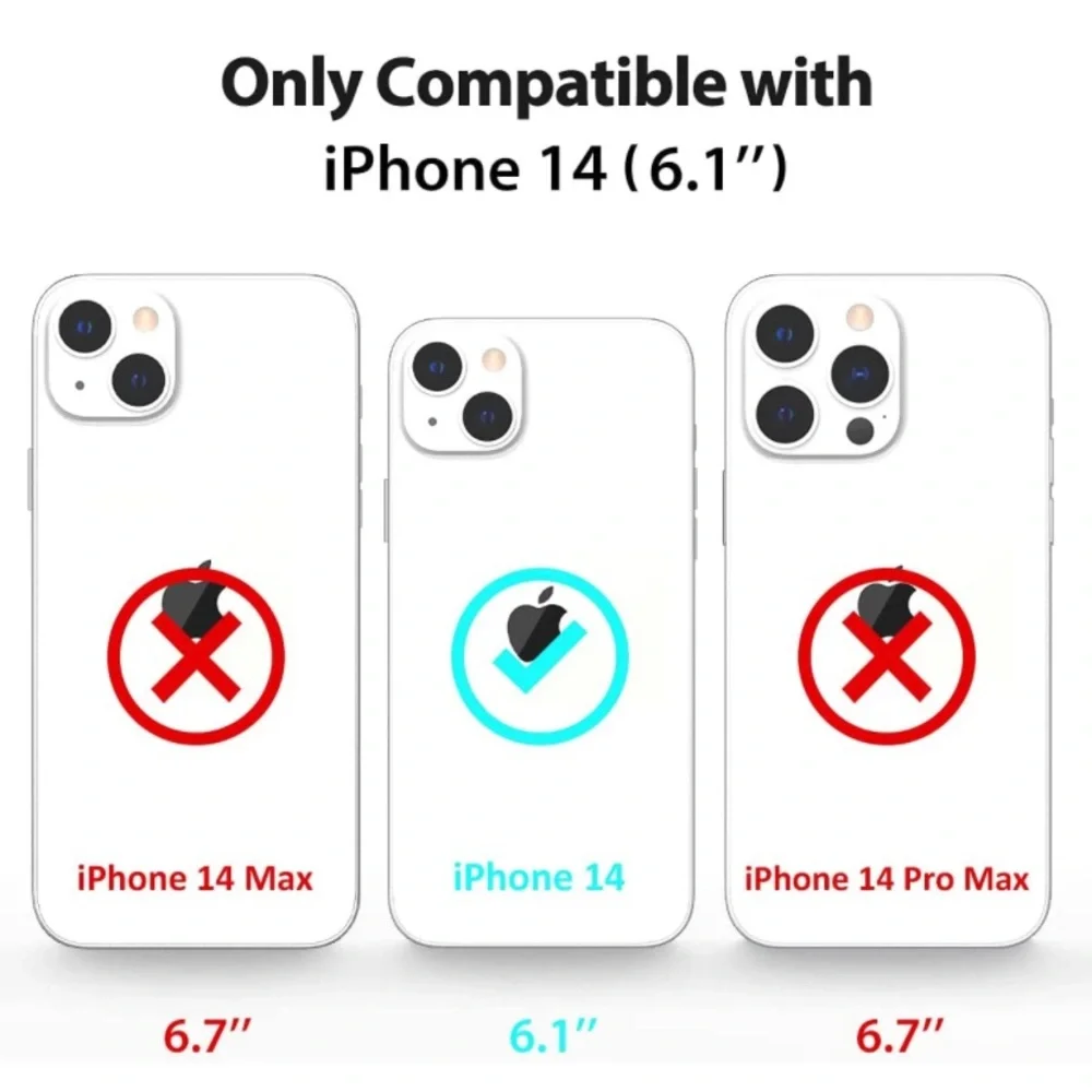 New PIXIU Compatible with iPhone 14 6.1 inch 5G Case